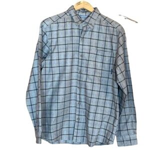 Columbia brushed cotton button down plaid shirt Size Small